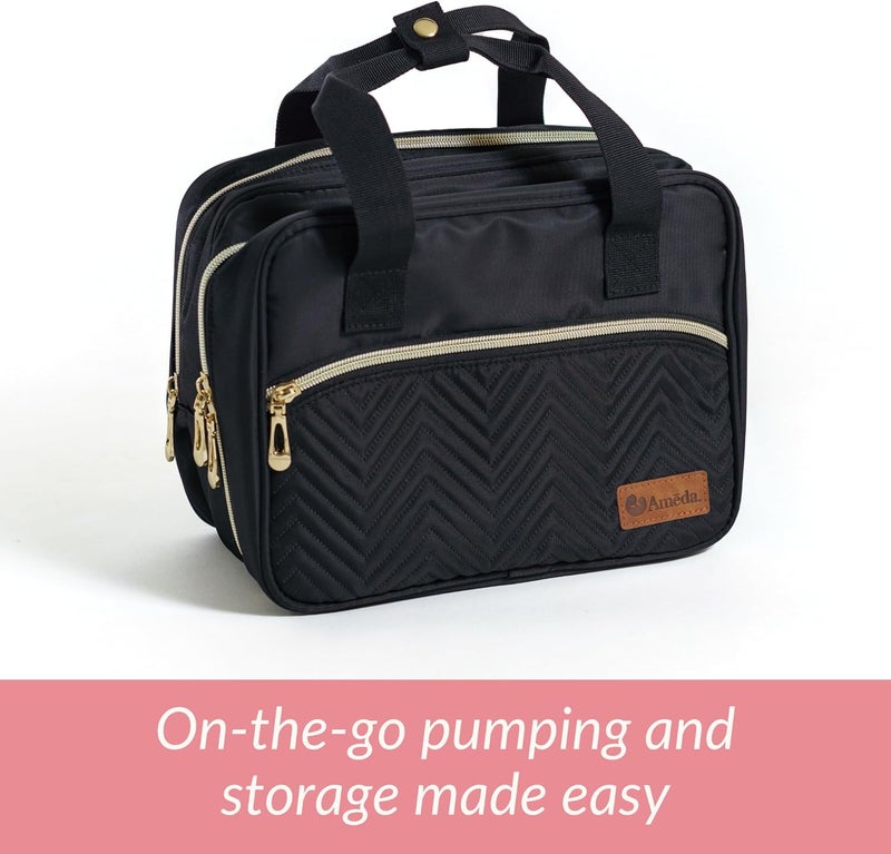 Ameda Universal Breast Pump Travel Bag | Pumping Essentials | Wearable Breast Pump Bag with Cooler | Wearable Breastpump Tote | Breastmilk Cooler - Image 2